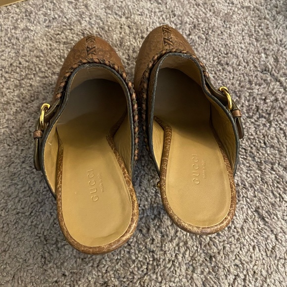 Gucci Wooden platform clogs w/ individual dust bags and a large dust - Picture 6 of 9